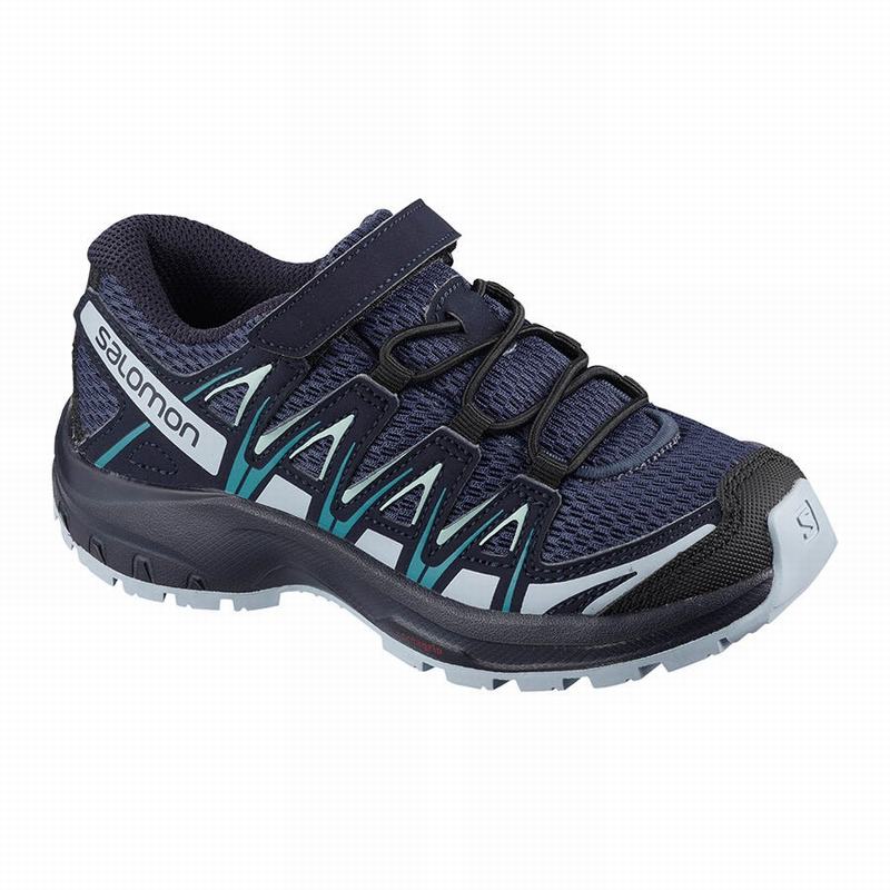 Salomon Israel XA PRO 3D K - Kids Hiking Shoes - Blue Indigo/Blue (QCFI-24819)